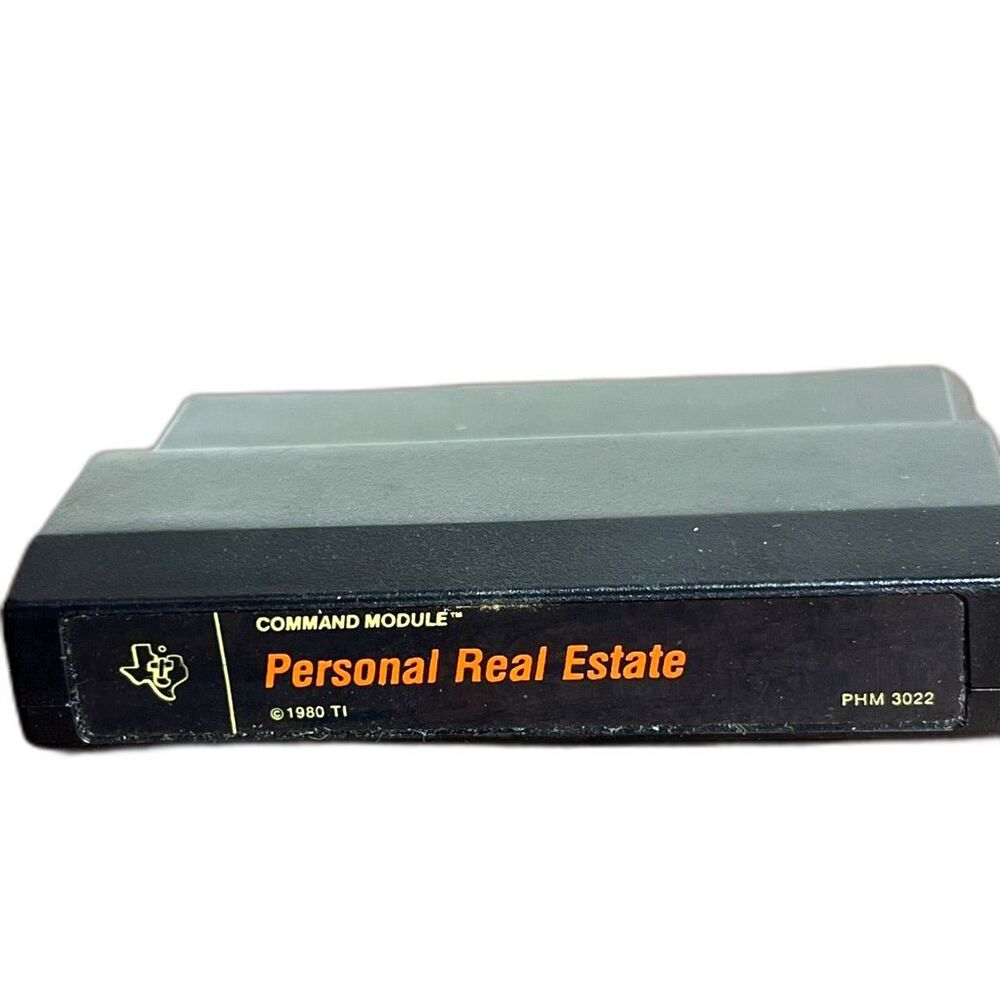 Personal Real Estate For Texas Instruments Command Module PHM3022 TI-99/4A VTG
